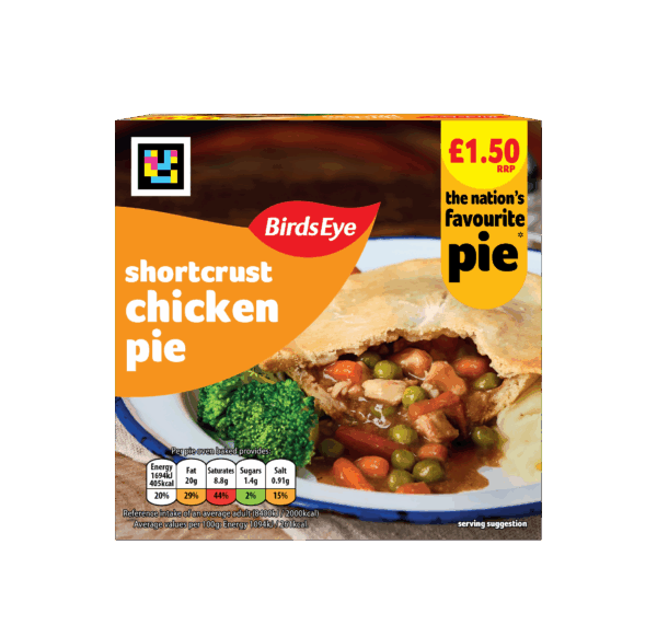 90729 PM 1.50 Birds Eye Shortcrust Chicken Pie