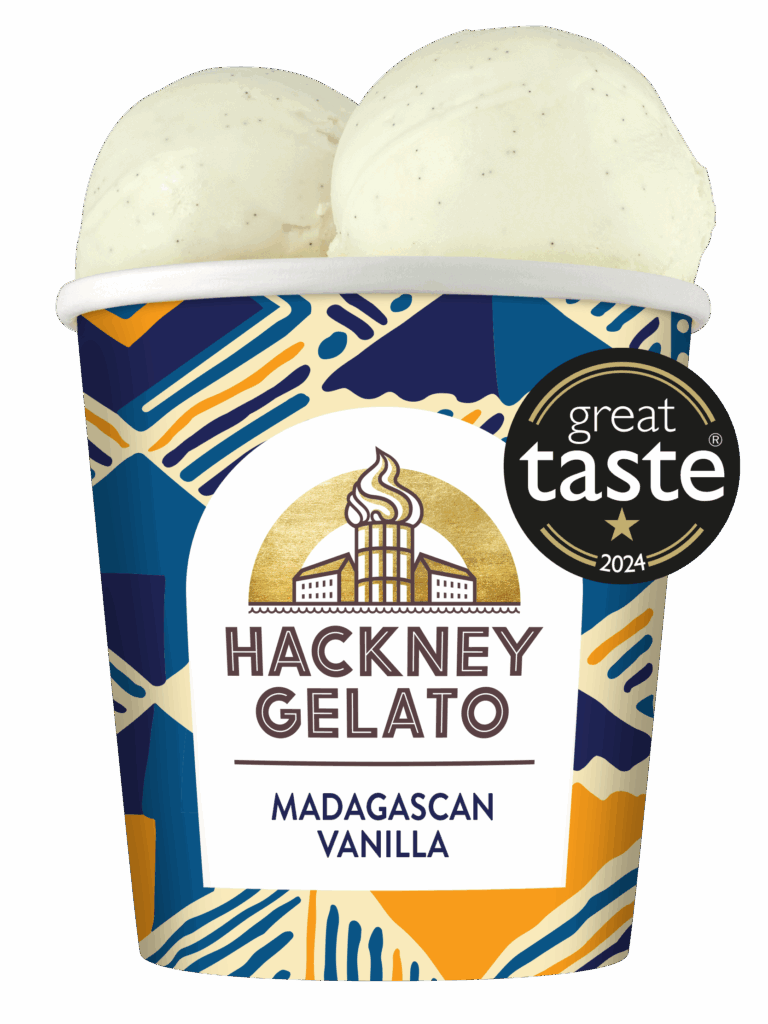 84304 Hackney Gelato Madagascan Vanilla Gelato Tub