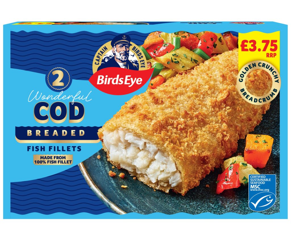 62080 PM 3.75 Birds Eye Breaded Cod Fillets