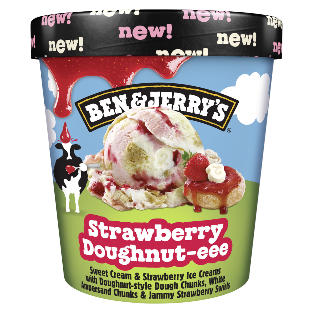 94008 Ben and Jerrys Strawberry Doughnut