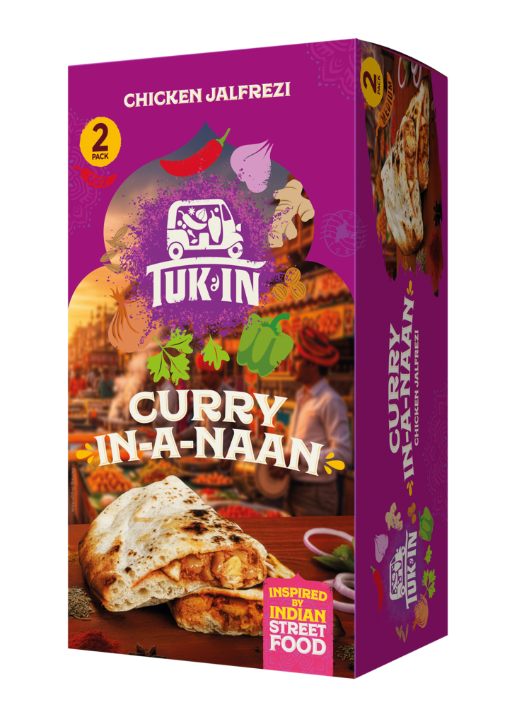 13855 Tuk In Streetfood Chicken Jalfrezi Curry in Naan 2x180g