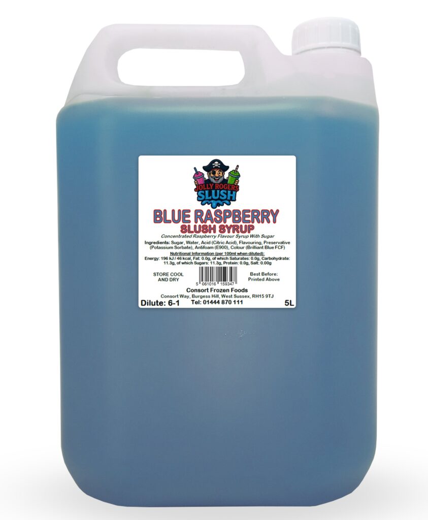 42906 5lt Jolly Rogers Slush Blue Raspberry