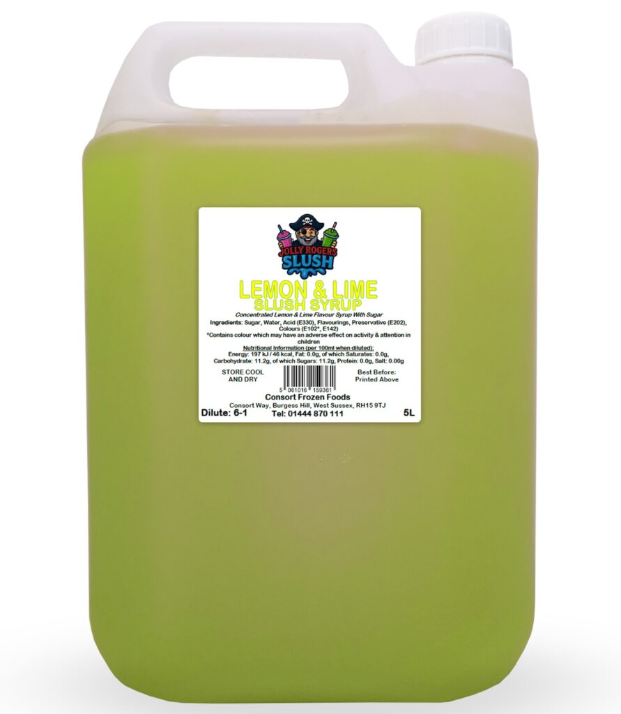 62289 5lt Jolly Rogers Slush Lemon and Lime