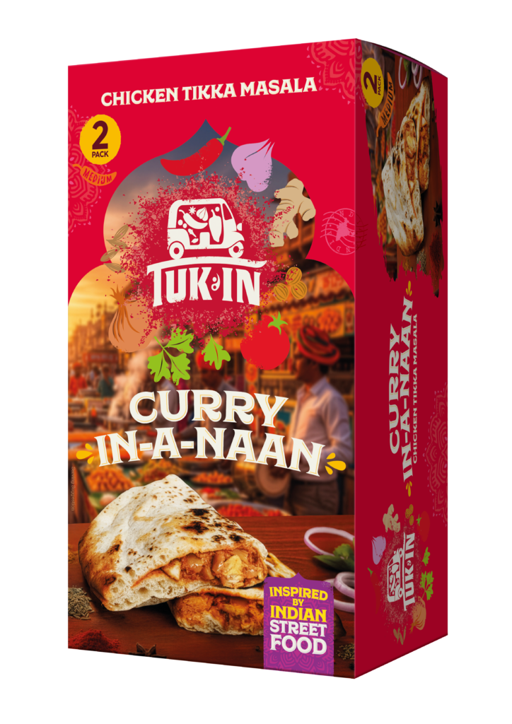 98739 Tuk In Streetfood Chicken Tikka Curry in Naan 2x180g