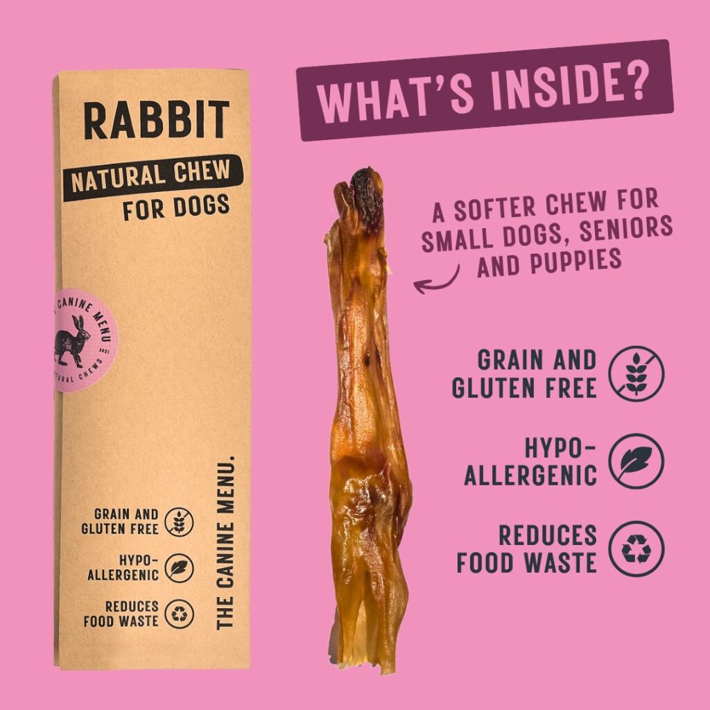 58444 Canine Menu DOG Rabbit Chews