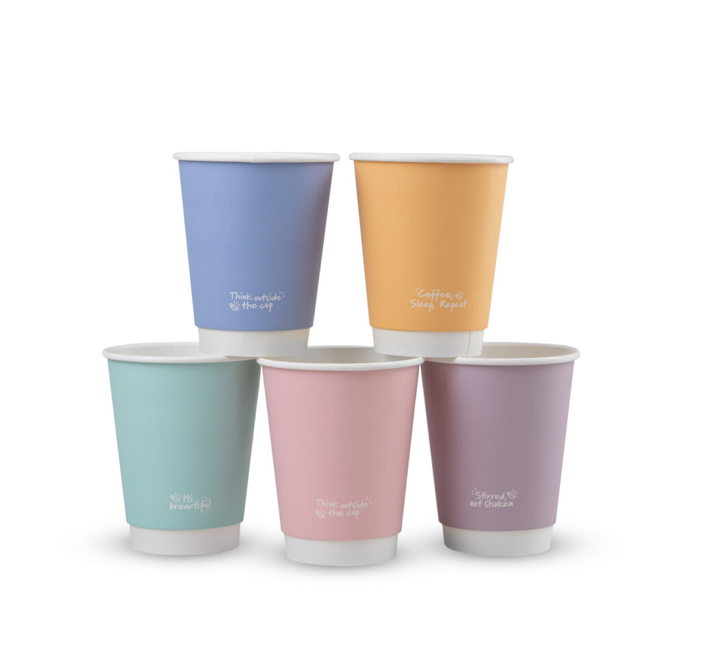 48267 Double wall hot cup. Fits Vegware's 89-Series lids