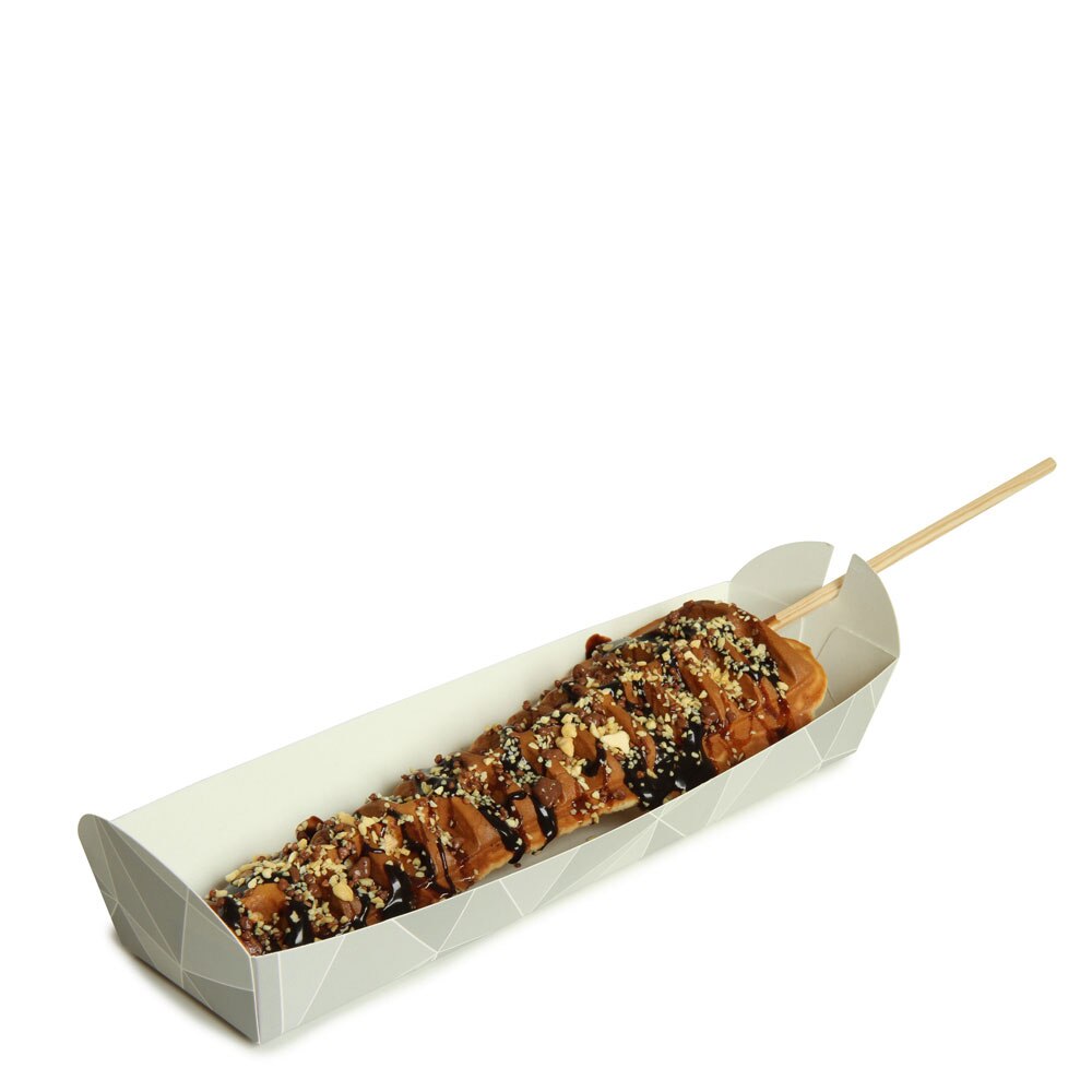 98579 Sephra Cardboard Long Waffle Tray CASE