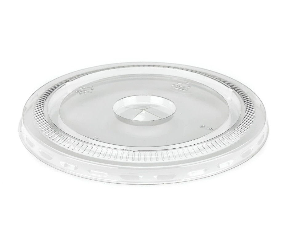 33756 Gopak 16oz 20oz Clear Flat Lid With Straw Slot CASE