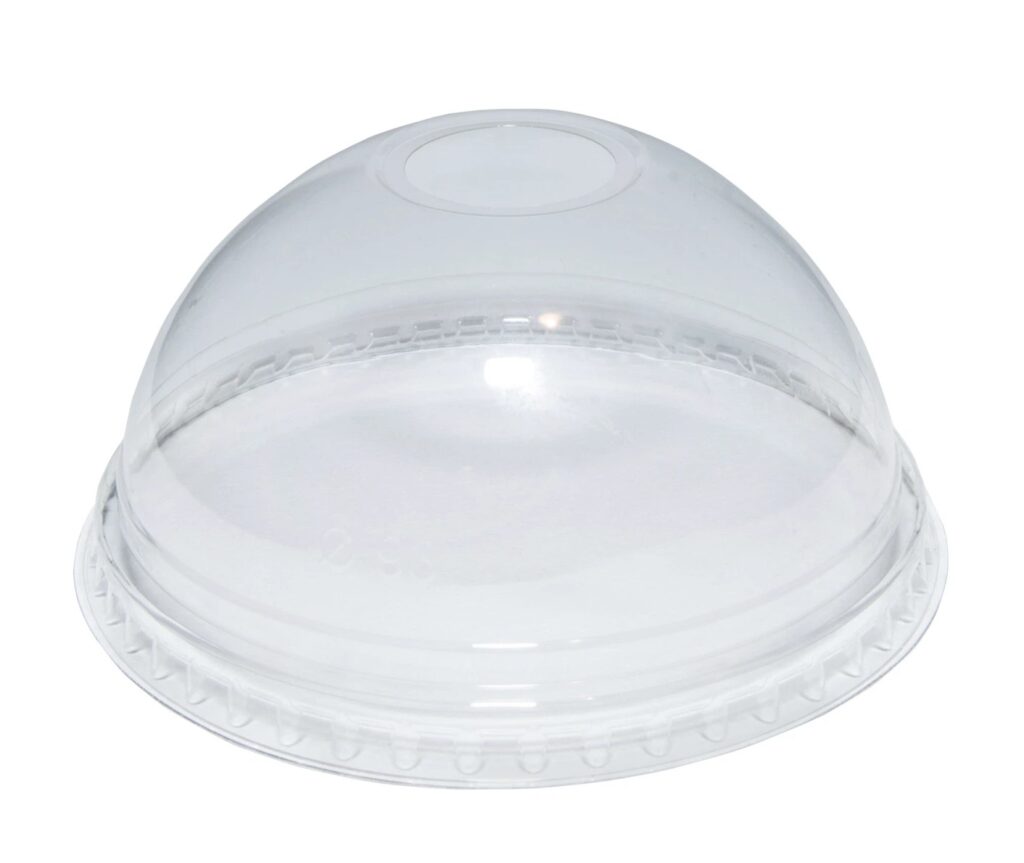 77251 GoPak 16oz 20oz Clear Domed Lid With Straw Hole CASE
