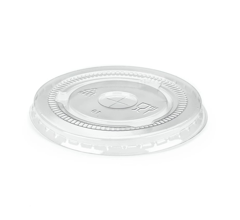 80412 GoPak 9oz Clear Flat Lid With Straw Hole CASE