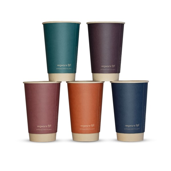 10320 Vegware 16oz Feel Snug Double Wall Hot Cup 89s CASE