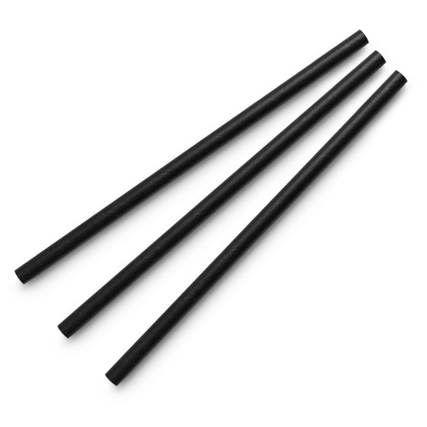 37831 Vegware 6mm Black Cocktail Paper Straw