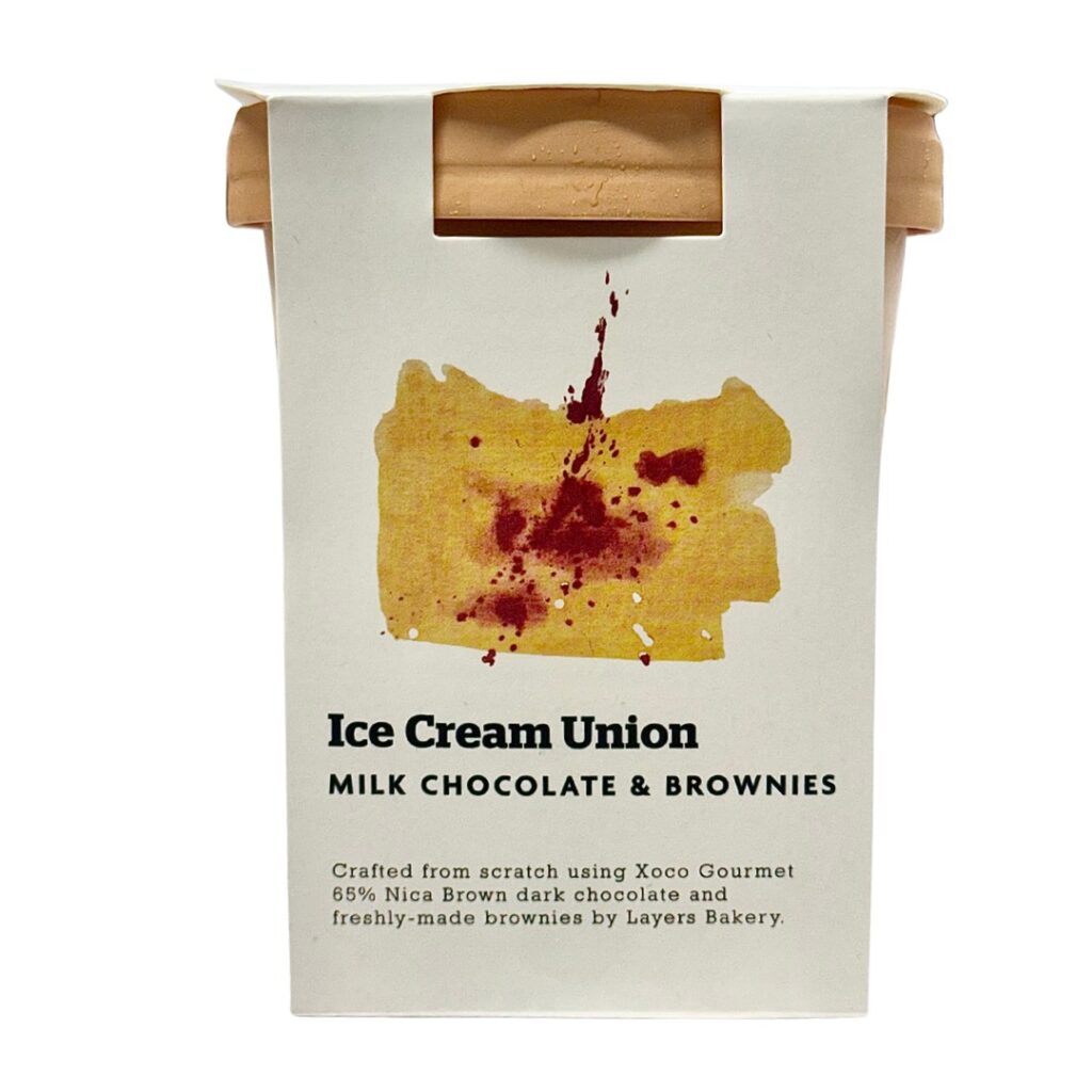 73120 Ice Cream Union Milk Chocolate and Brownie Tub