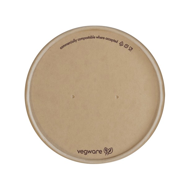 79708 Vegware Feel Snug 115 Series Flat Paper Lids CASE